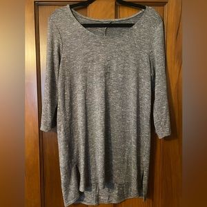Eddie Bauer Long Grey Lightweight Sweater